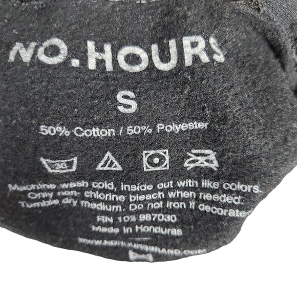 No.Hours Black Hoodie With Mushroom & Flower Sleeve Design - Picture 4 of 7